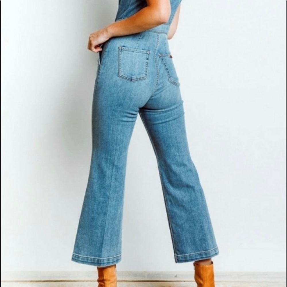 7 seven for All Mankind Corset Whitney Denim Playsuit NWT $289